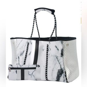 NWT Neoprene Multipurpose Beach Bag Tote w/ Inner Zipper Pocket